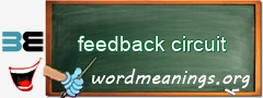 WordMeaning blackboard for feedback circuit